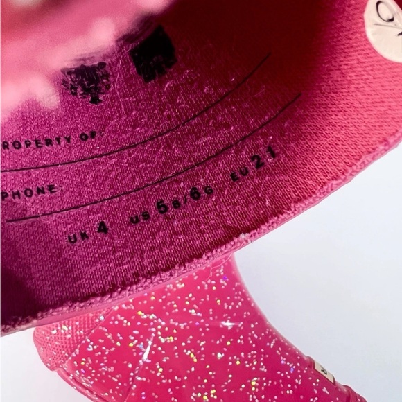 Hunter Kid's Original First Classic Glitter Rain Boot / Pink / Size US 6 Girl - Picture 4 of 8